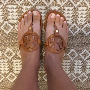 Tory Burch Miller Sandal Leather Size 7